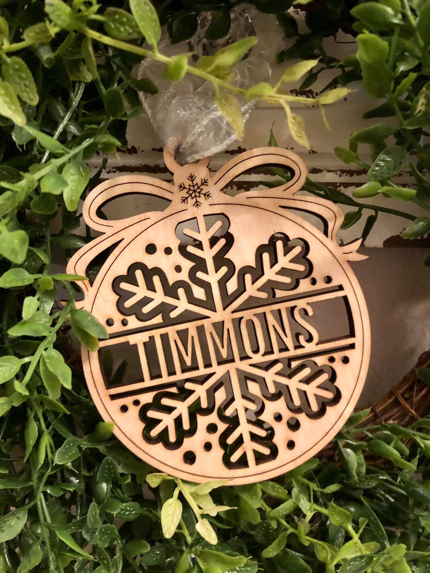 Christmas Ornament - Holly, Reindeer, Snowflake