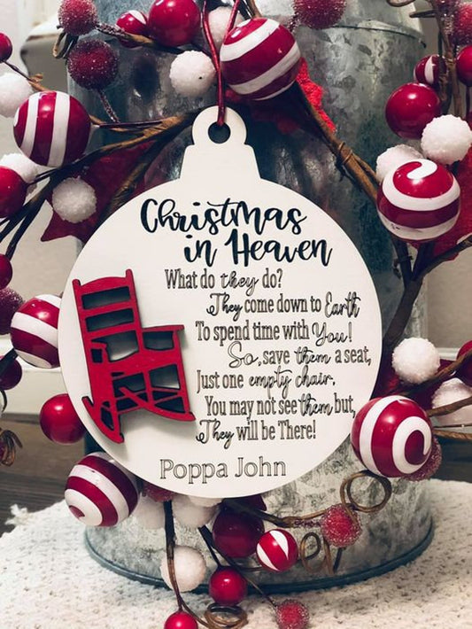 Christmas In Heaven ornament